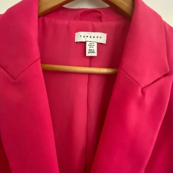 Topshop Pink Blazer - Picture 3 of 4